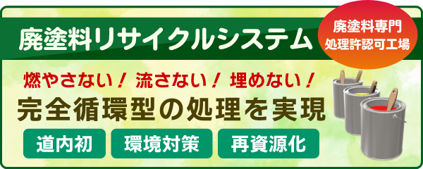 廃塗料リサイクルシステム